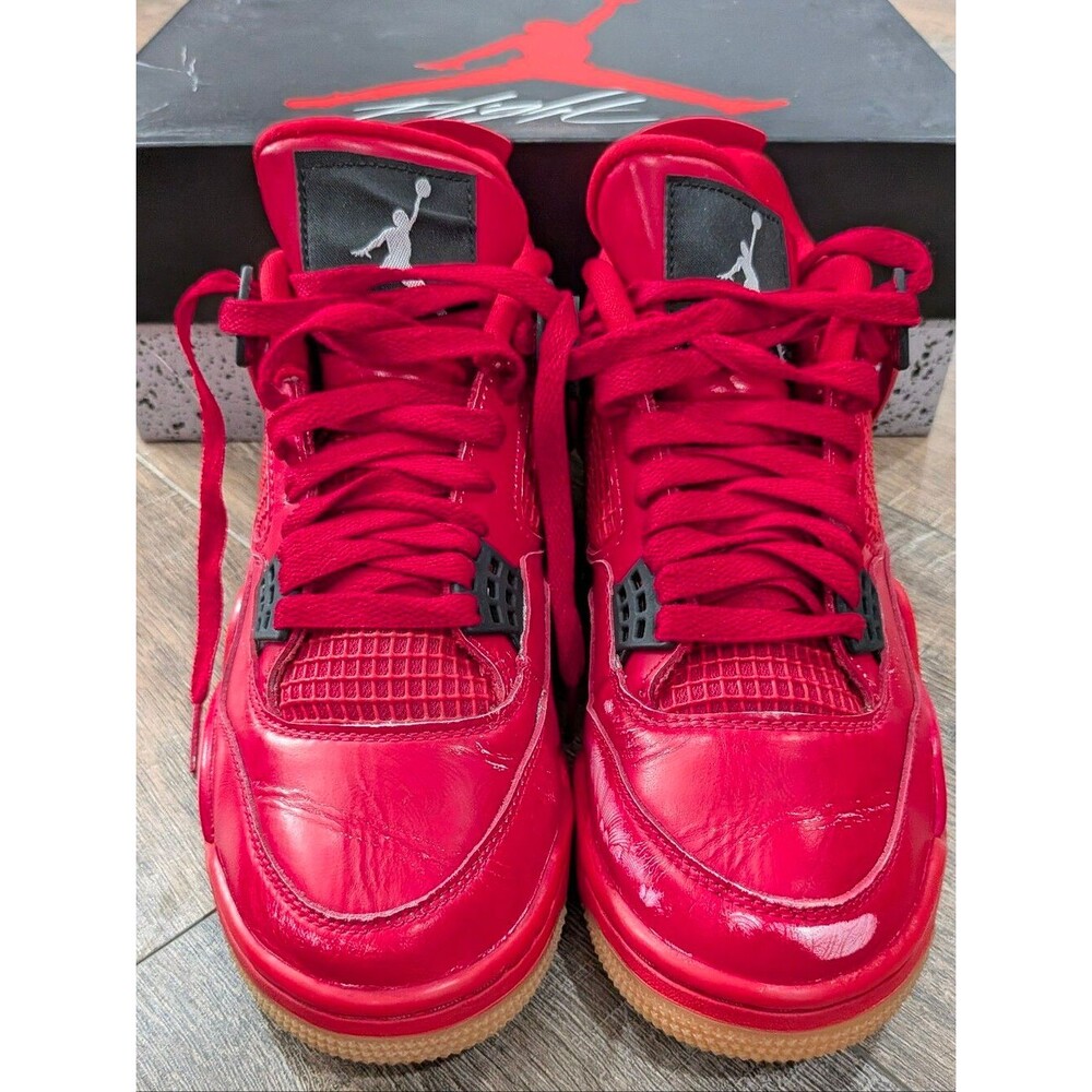 Jordan 4 Retro “Singles Day” Fire Red, Size 7 Men's.